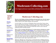 Tablet Screenshot of mushroom-collecting.com